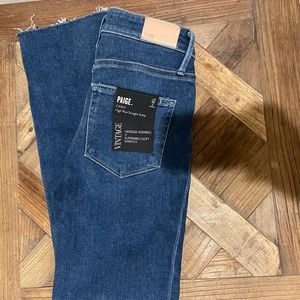 PAIGE Size 26 NWT straight ankle jeans